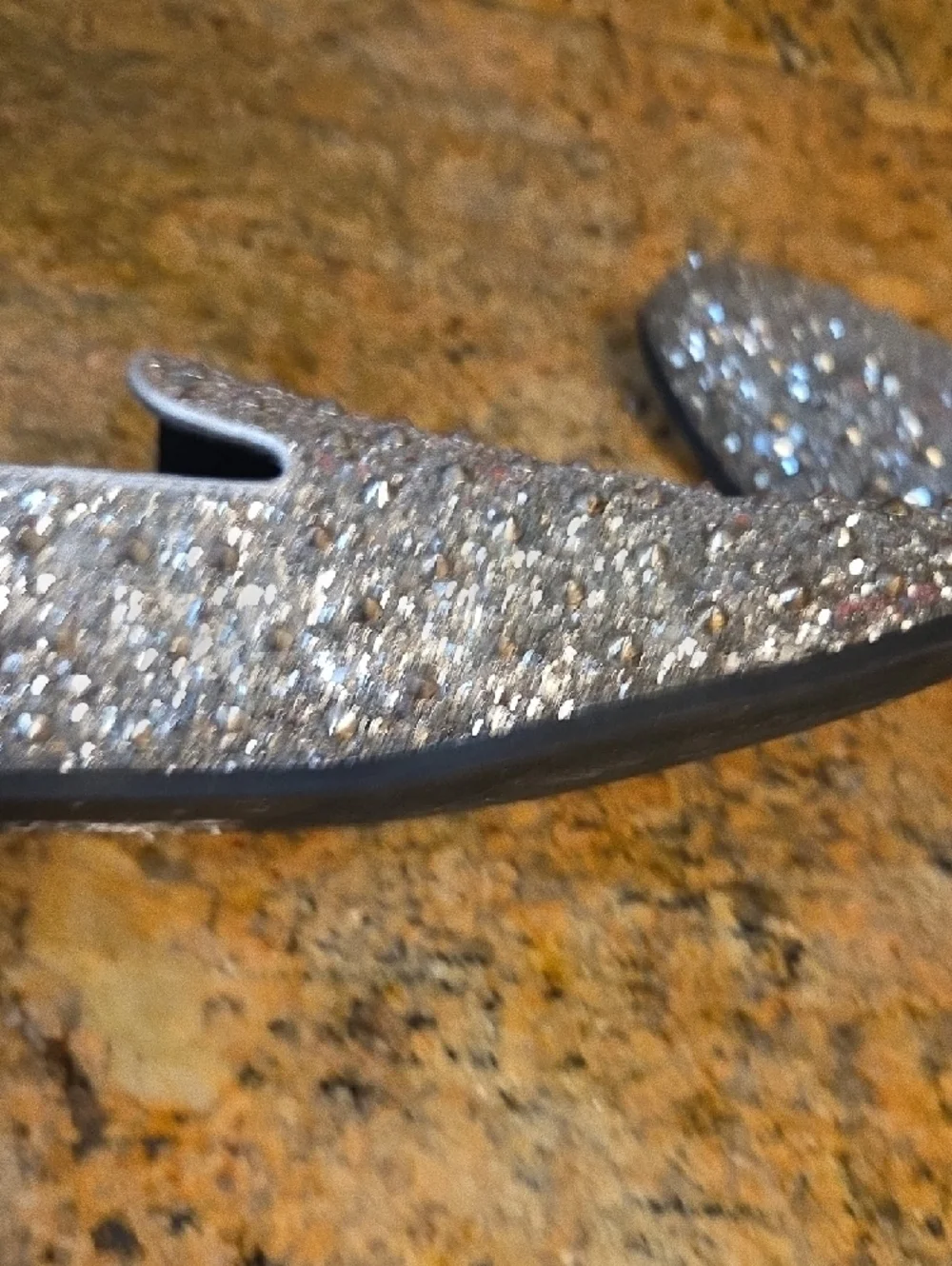 ASOS Men's Silver Crystal-Embellished Slip-On Loafers